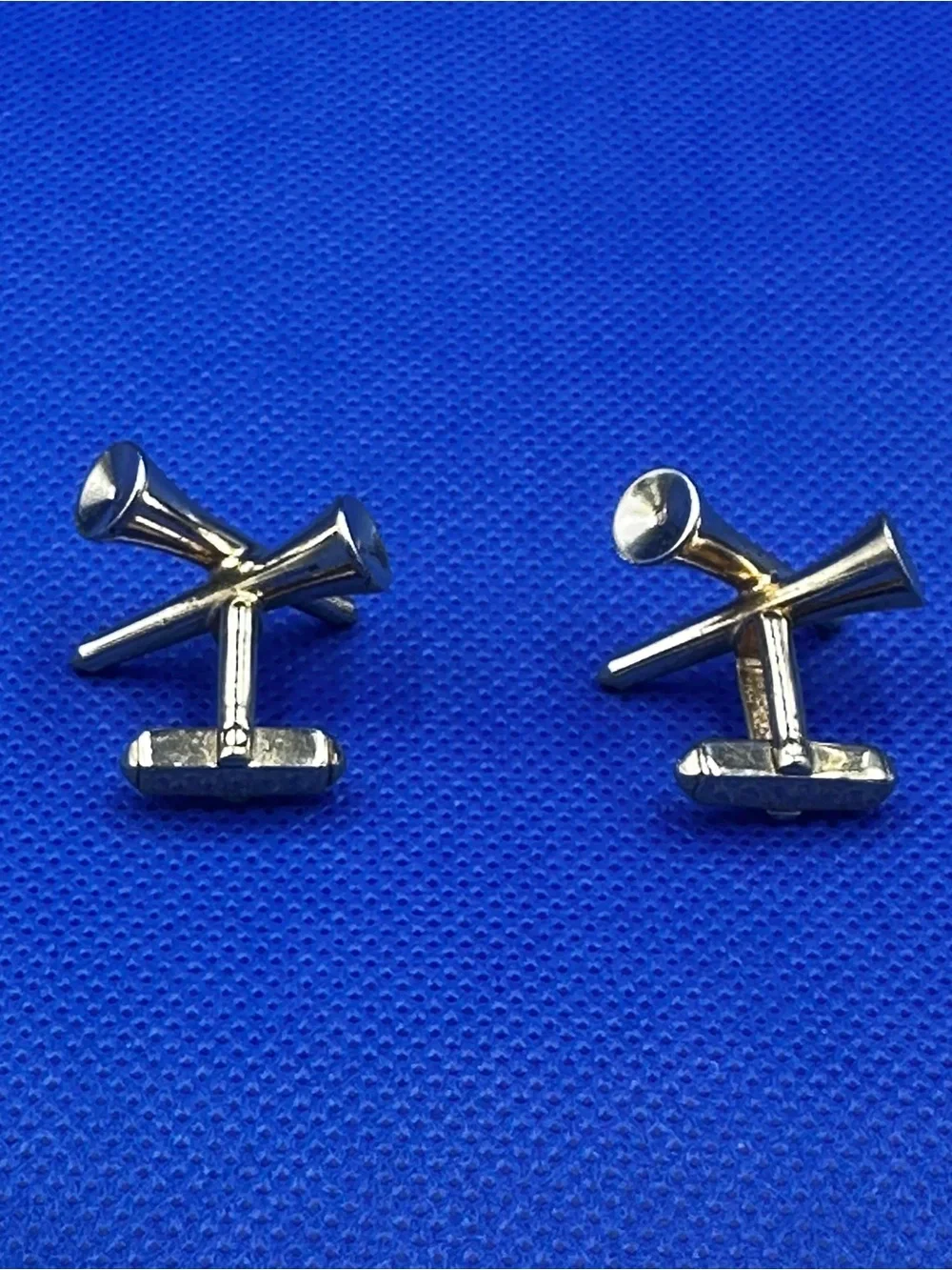 Anson Vintage Goldtone Crossed Golf Tees Cufflinks